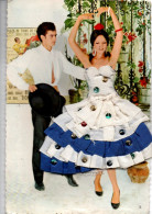 Carte Brodée Danse  Espagne 6 RV - Bestickt