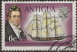ANTIGUA 1970 Ships And Boats - 6c. - William IV And HMS Pegasus FU - Antigua Und Barbuda (1981-...)