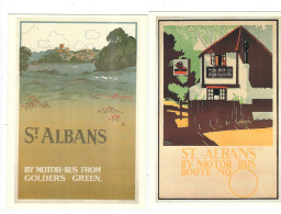 LONDON TRANSPORT MUSEUM PULISHED  ST ALBANS CARDS NOS 177, AND 323 - Other & Unclassified