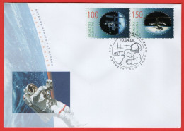 Kazakhstan 2008. FDC. Cosmonautic Day. Space. Space Station "Mir". - Asie