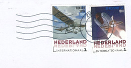 Briefstück FOKKER 1910 Spin - Spaceshuttle 1981 - Zwolle - Weltraum - Brieven En Documenten