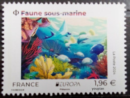 France 2024, Europa - Underwater Flora And Fauna, MNH Single Stamp - Ungebraucht