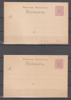 Ganzsachen Postkarte P 5 I + II  (0750) - Oblitérés