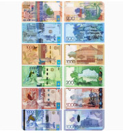 6Pcs Set Kazakhstan 200 500 1000 2000 5000 10000 Tenge NEW UNC Banknotes - Kazakhstan
