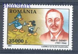 Romania 2001 Mi 5565 MNH  (LZE4 RMN5565) - Disney