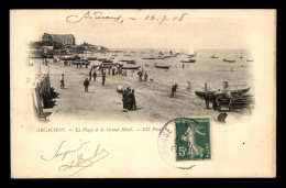 33 - ARCACHON - LA PLAGE ET LE GRAND HOTEL - Arcachon