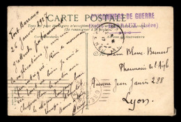 CACHET PRISONNIERS DE GUERRE DU FORT BARRAUX (ISERE) - 26.01.1917 - WW I