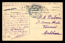 CACHET DE L'HOPITAL  LAENNEC - 42 RUE DE SEVRES - PARIS - Guerre De 1914-18