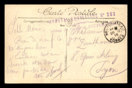 CACHET DE L'HOPITAL AUXILIAIRE N° 202 - COLLEGE DE GARCONS - NEUFCHATEAU (VOSGES) - ENVOYE LE 26.10.1916 - Guerre De 1914-18