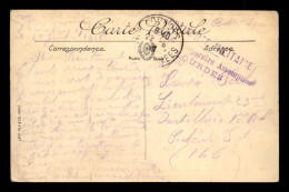 CACHET DE L'HOPITAL TEMPORAIRE ASSOMPTION - LOURDES SUR CARTE REPRESENTANT L'HOPITAL - 1. Weltkrieg 1914-1918