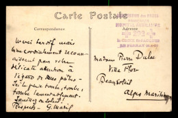 CACHET HOPITAL AUXILIAIRE 292 - LA CROIX ST-JACQUES - LE PERRAY SUR CARTE DE L'HOPITAL (PERSONNEL ET BLESSES) - WW I