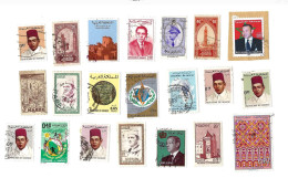 Collection De 125 Timbres  Oblitérés. - Morocco (1956-...)