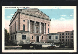 AK Springfield, MA, View Of The Masonic Temple  - Springfield