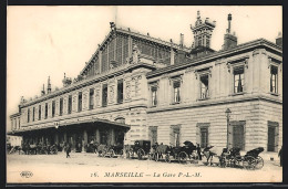 CPA Marseille, La Gare P.-L.-M.  - Quartier De La Gare, Belle De Mai, Plombières