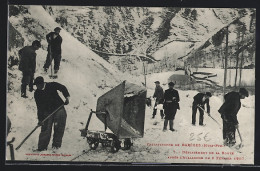 CPA Barèges, La Catastrophe 1907, Déblaiement De La Route Après L`Avalanche  - Sonstige & Ohne Zuordnung