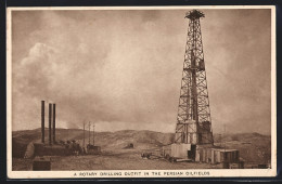 AK Iran, A Rotary Drilling Outfit In The Persian Oilfields  - Iran