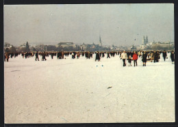 AK Zürich, Seegfrörni Januar-Februar 1963, Züricher Auf Dem Zugefrorenen See  - Autres & Non Classés
