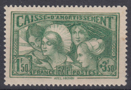 FRANCE CAISSE D'AMORTISSEMENT LES COIFFES N° 269 NEUF ** GOMME SANS CHARNIERE - 1927-31 Sinking Fund