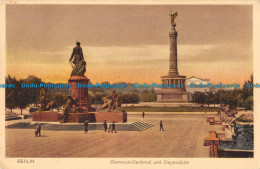 R166506 Berlin. Bismarck Denkmal Und Siegessaule. Serie Chromotint J. W. B. No. - Monde
