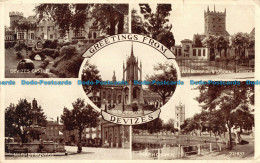 R166916 Greetings From Devizes. Valentines. Phototype. 1944. Multi View - Monde