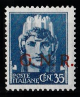 1944 Italia Rep.Sociale G.N.R. 35c. Verona Linguellato* Firma Renato Mondolfo - Mint/hinged