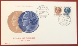 ITALY - FDC - 1959 - Siracusana - Complementary Values - FDC