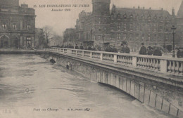 PARIS INONDATIONS 1910 PONT AU CHANGE - Paris Flood, 1910