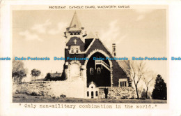 R166943 Protestant. Catholic Chapel. Wadsworth. Kansas - Monde