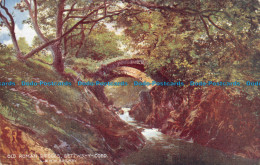 R166971 Old Roman Bridges. Bettws Y Coed. L. And N. W. Bailway. North Wales. McC - Monde