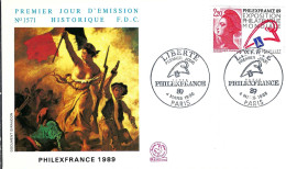 FRANCE Ca.1989:  LSC De Paris (FDC) - 1980-1989