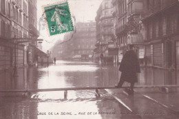 PARIS LA CRUE DE LA SEINE RUE DE LA PEPINIERE - De Overstroming Van 1910