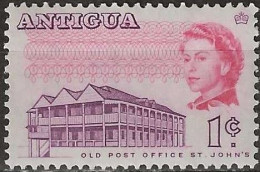ANTIGUA 1966 Old Post Office, St John's - 1c. - Purple And Mauve MNH - Antigua And Barbuda (1981-...)