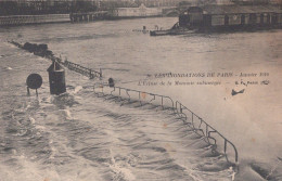 PARIS LES INONDATIONS JANVIER 1910 L ECLUSE DE LA MONNIAE SUBMERGEE - Überschwemmung 1910