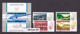 1984 European Bridges 4 V.+S/S Used/gestemp.(O)  Bulgaria  / Bulgarien - Used Stamps