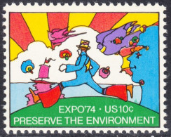 !a! USA Sc# 1527 MNH SINGLE (a1) - EXPO 74 World S Fair Issue - Unused Stamps
