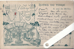 75 Paris IX,  Rue De Helder, Hôtel Du Tibre Avec Plan , Dessin , D09.129 - Paris (09)