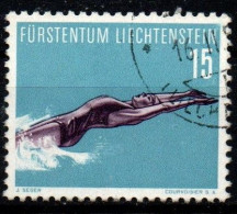 1958 - Liechtenstein 327 Nuoto   +++++++++ - Usati