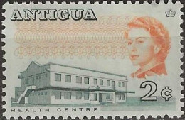 ANTIGUA 1966 Health Centre - 2c. - Blue And Orange MH - Antigua And Barbuda (1981-...)