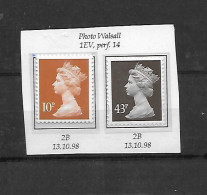 SG 1676a + SG 1711a XX  - Année 1998 - Unused Stamps