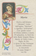 Santino La Vergine Maria - Devotion Images