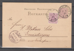 Ganzsachen Postkarte P 18 Ins Ausland  (0750)   (0750) - Oblitérés