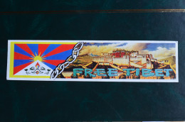 Free Tibet Autocollant Sticker Décalcomanie Original Lhassa Potala Himalaya - Autocollants