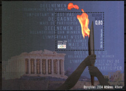 2004 Bloc 114 - Sport - Olympische Vlam - Flamme - Jeux Olympiques D'Athènes - MNH - 2002-… (€)