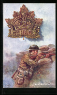 Künstler-AK Harry Payne: Canadian Infantry  - Autres & Non Classés