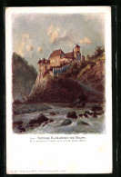 Artista-Cartolina F.A.C.M. Reisch: Bozen, Schloss Runkelstein Aus Der Ferne  - Bolzano (Bozen)