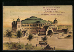 AK XI. Deutsche Turnfest 18-23. Juli 1908, Ansicht Der Neuen Festhalle  - Autres & Non Classés