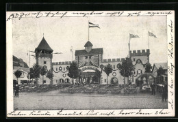 AK XI. Deutsche Turnfest Juli 1908, Ausschank Der Brauerei Binding Auf Dem Festplatz  - Autres & Non Classés