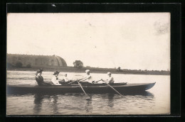 Foto-AK Ruderer In Fahrt  - Rowing