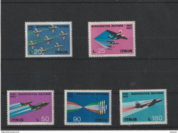 ITALIE 1973 Avions De Combat, Force Aériennes Yvert 1127-1131, Michel 1394-1398 NEUF** MNH - 1971-80: Nieuw/plakker