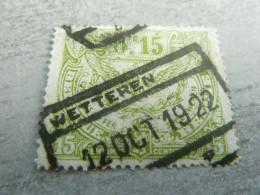 Belgique - Wetteren - Chemins De Fer - 0f.15 - Vert Clair - Oblitéré - Année 1922 - - Used